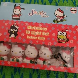Circa 2000 Vintage Sanrio Smiles Hello Kitty Christmas Lights NIB